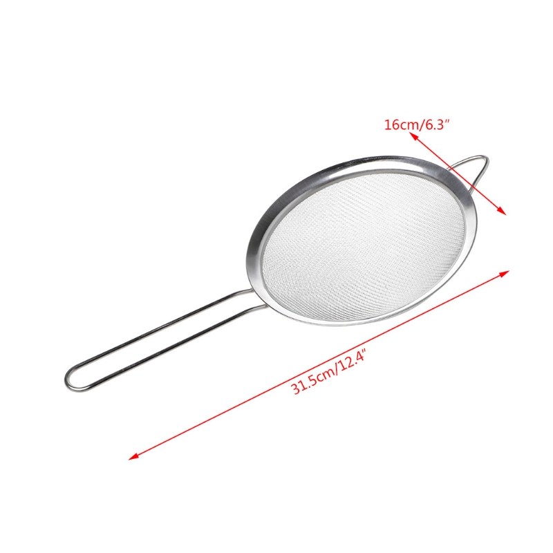 Kök rostfritt stål mjöl te sil sil durkslag sil filter sil
