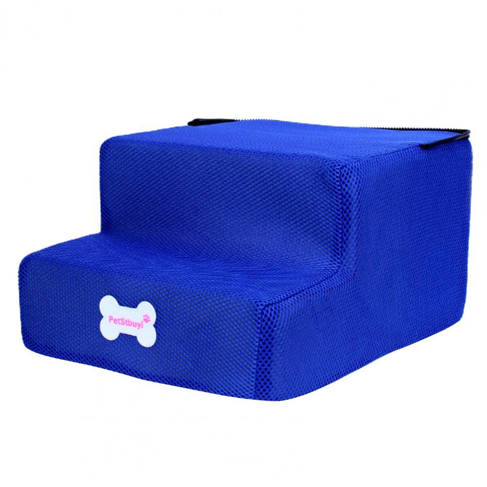 Dog Climbing Ladder Safe Pet Ladder 12 Colors Climbing Durable Sturdy Dog Climbing Ramp: Dark Blue