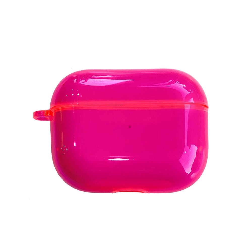Transparent Fluorescence Color Earphone Cover For Apple AirPods Pro 3 Air Pods 2 Soft Silicone Fancy Case Clear TPU Accessories: g For Airpods Pro
