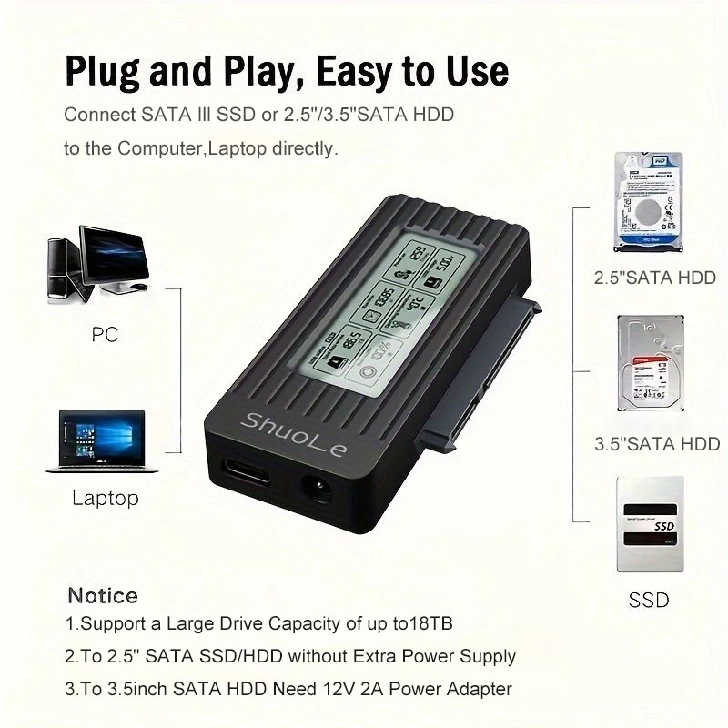 USB to SATA Adapter Converter Cable USB 3.2 3.0 to SATA Converter for 2.5 Inch SSD HDD Hard Drive External adaptador Accessories