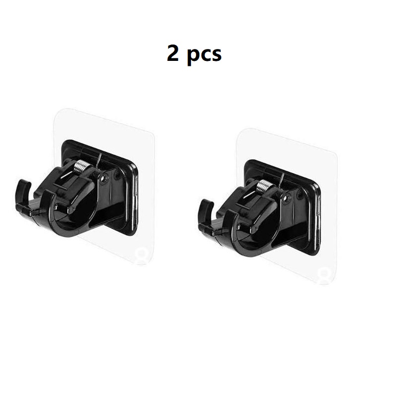 Soportes para barras de cortina, ganchos autoadhesivos para barras de cortina, sin clavos, ajustables, colgadores de cortinas, 2/4 Uds.: YELLOW