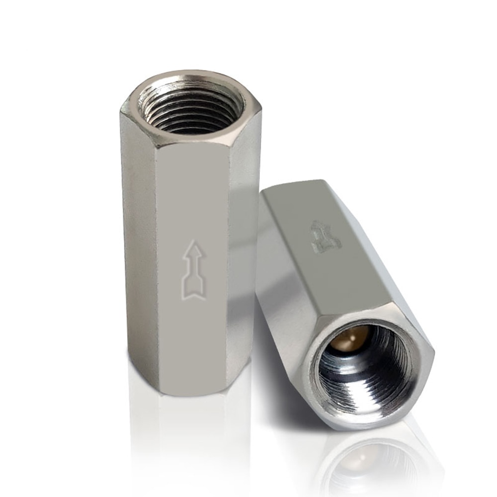 1Pcs pneumatic check valve control valve air valve 1/8" 1/4" 3/8" 1/2" BSP internal threaded brass pneumatic one-way check valve