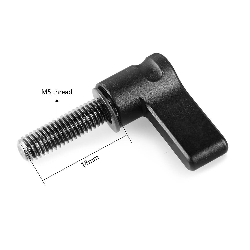 Smallrig Zwart Ratchet Wingnut Met M5 Draad 18Mm Pak Van Twee ---- 1837