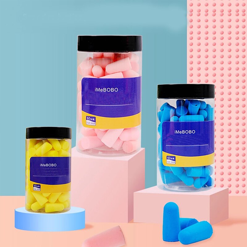 Ear Plugs Earplugs Noise Reduction Ear Plug Foam Oordopjes Slapen Sleep Anti Noise Reduction Music Cancelling Insulation Earplug