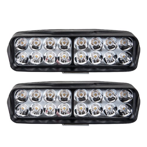 Led Bar Licht Koplamp Voor Auto Motor Tractor Boot Off Road 4WD 16LED Truck Suv Atv Mistlichten Lamp 12V 24V: 2Pcs 16Led