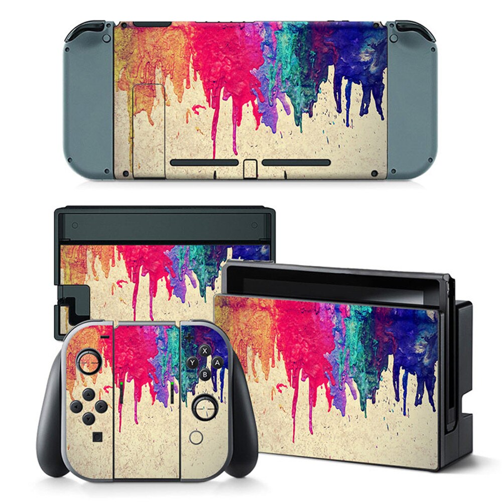 Adesivo de impressão de design personalizado dos desenhos animados para nintendo switch ns nx console: TN-switch-5014