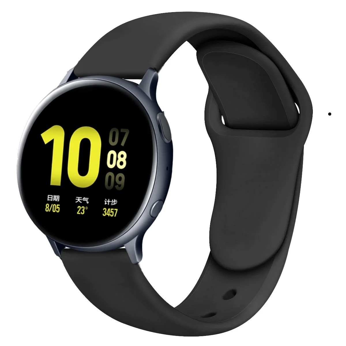 Correa de silicona de 20mm y 22mm para pulsera Garmin Vivoactive 3 4 5 Forerunner 645 245 255 55 pulsera Garmin Venu/3/2/SQ/2 Plus: GREEN BLUE / 12 mm