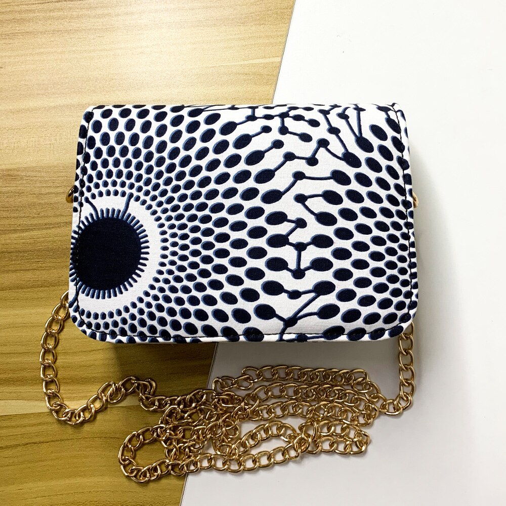Afrikanske kvinder taske ankara taske skulder taske crossbody taske ankara taske afrikansk traditionel print taske ankara taske: Farve 2