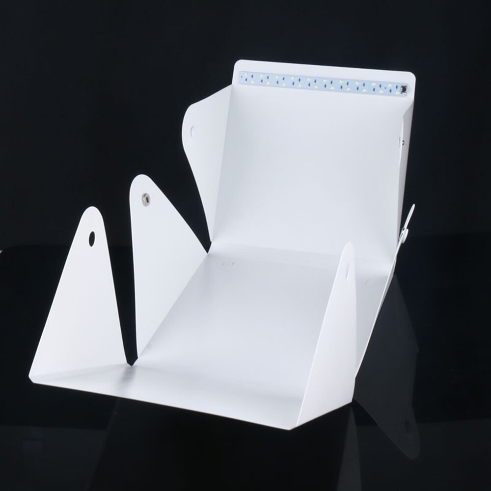 Mini Estudio plegable portátil caja de luz suave difusa con caja de luz LED Softbox negro blanco fondo de fotografía estudio de fotografía