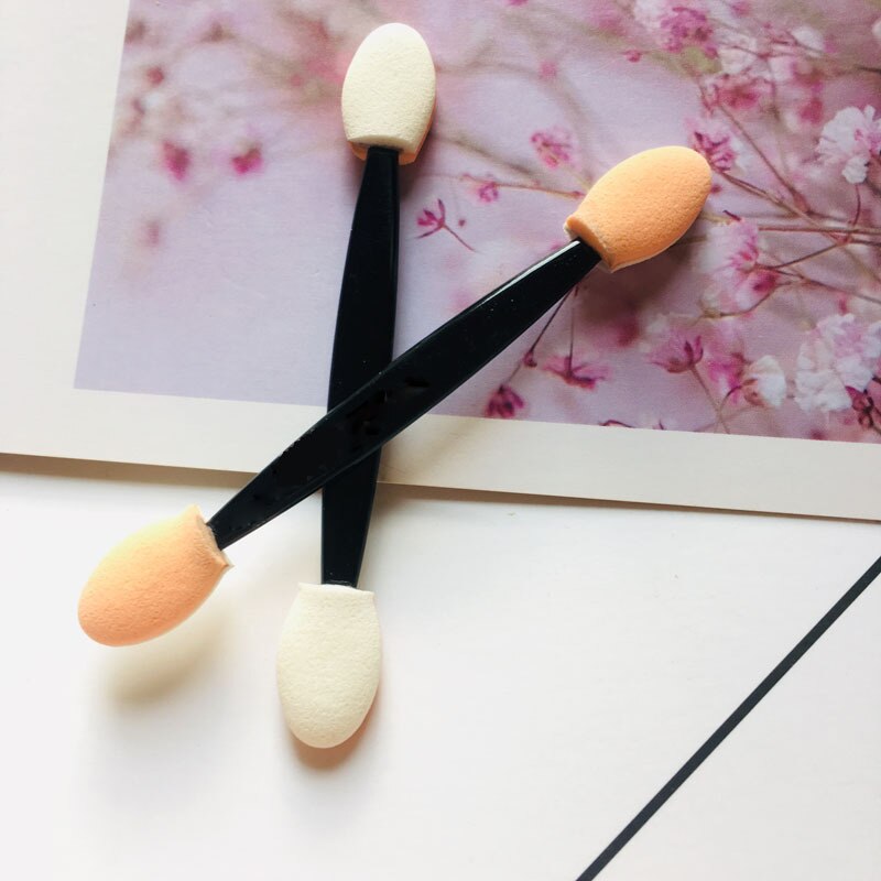 10 Stuks Make-Up Double-End Oogschaduw Eyeliner Borstel Handige En Mooie Applicator Spons Applicator Tool Te Dragen: 5pcs