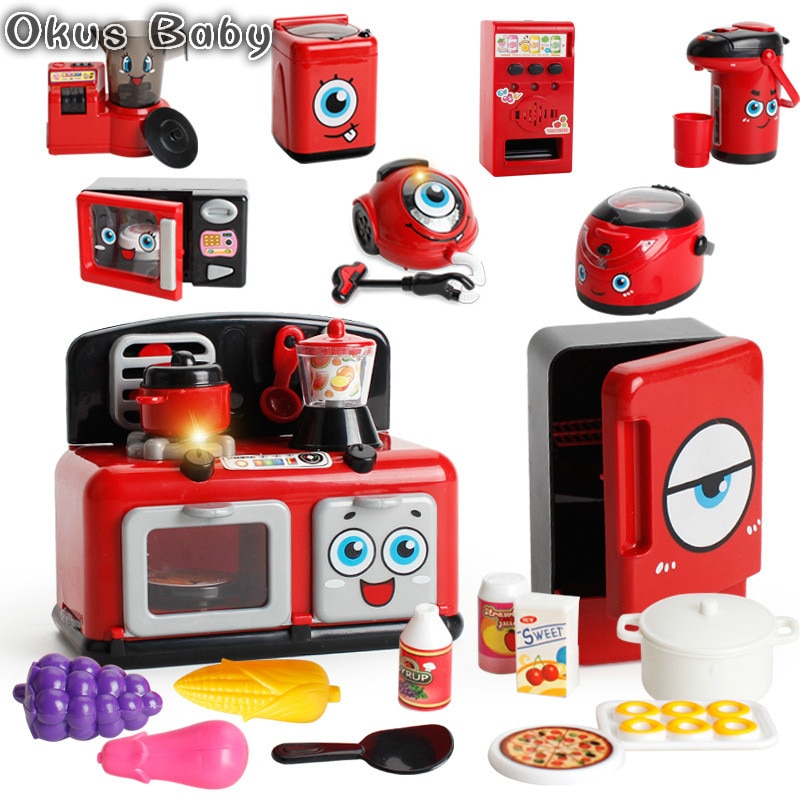 Elektrische Magnetron Apparatuur Speelgoed voor Keuken Housekeeping Rol Pretend Play Game Developmental Game Kinderen Kids Speelgoed