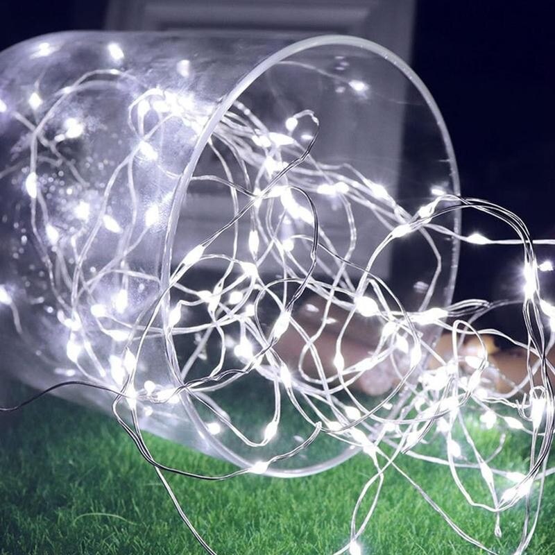 Led Copper Warm White Lighting Light String For Outdoor Wedding Room Background Christmas Tree Decor Waterfall Fairy Vine Lights