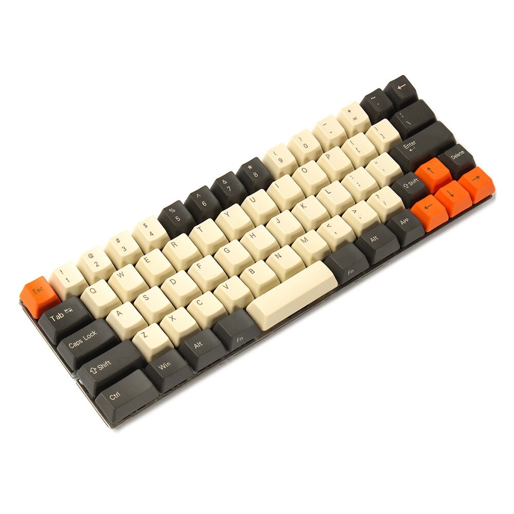 YMDK carbone blanc bleu noir rouge Minila Keyset épais PBT OEM profil Keycaps pour Filco Minila YD60M: Carbon 1 / Blank