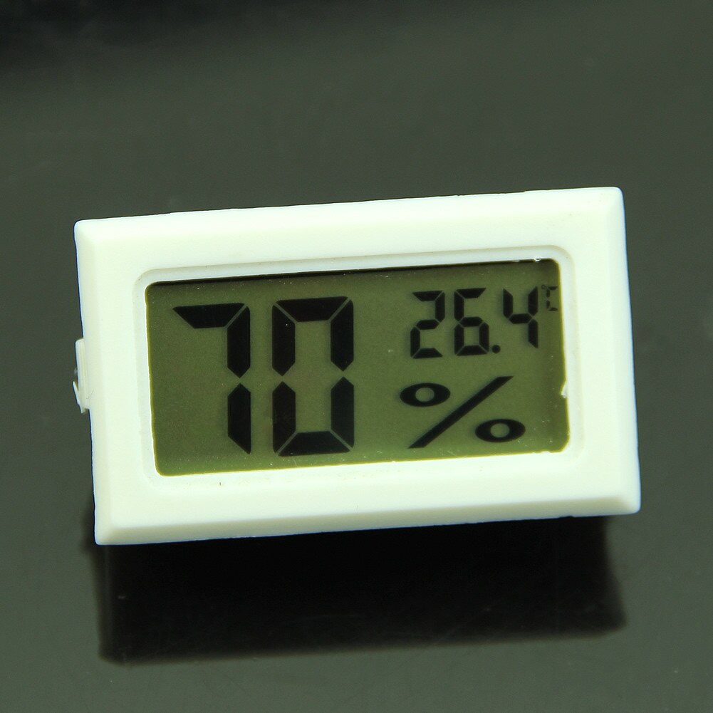 Wit Mini Digitale Lcd Thermometer Hygrometer Vochtigheid Temperatuur Meter