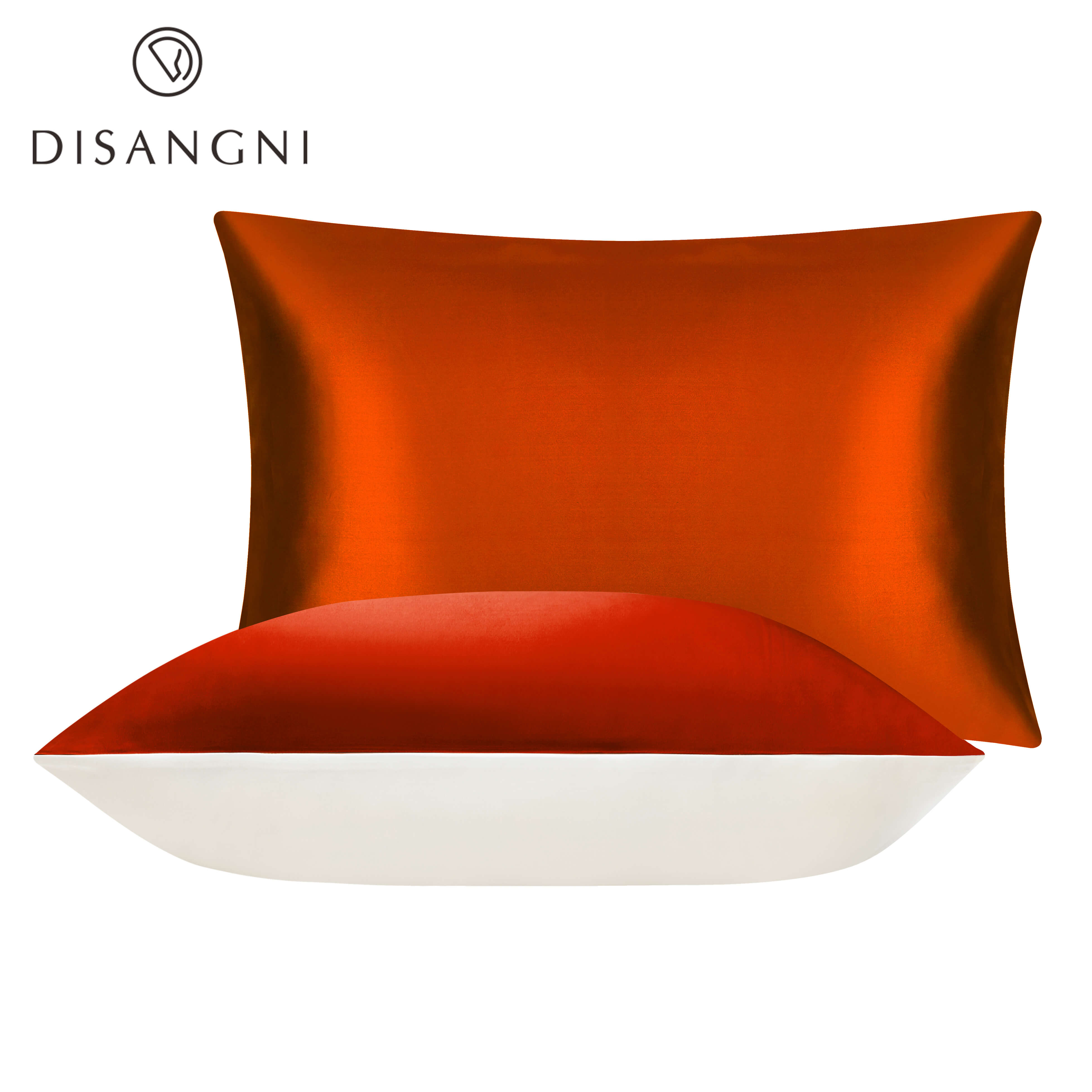 100% reine seide kissenbezug echt seide kissenbezug natürliche seide kissenbezug mulberry seide kissen Freies: Orange