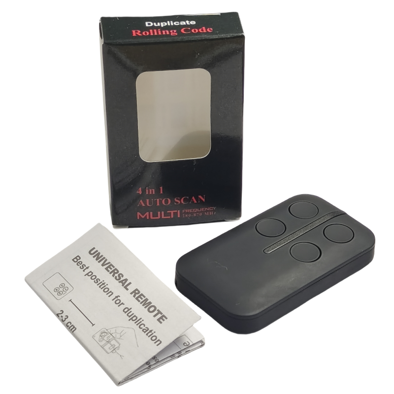 Drzwi przesuwne uniwersalny pilot-powielacz z częstotliwością 300MHz-900MHz: Black