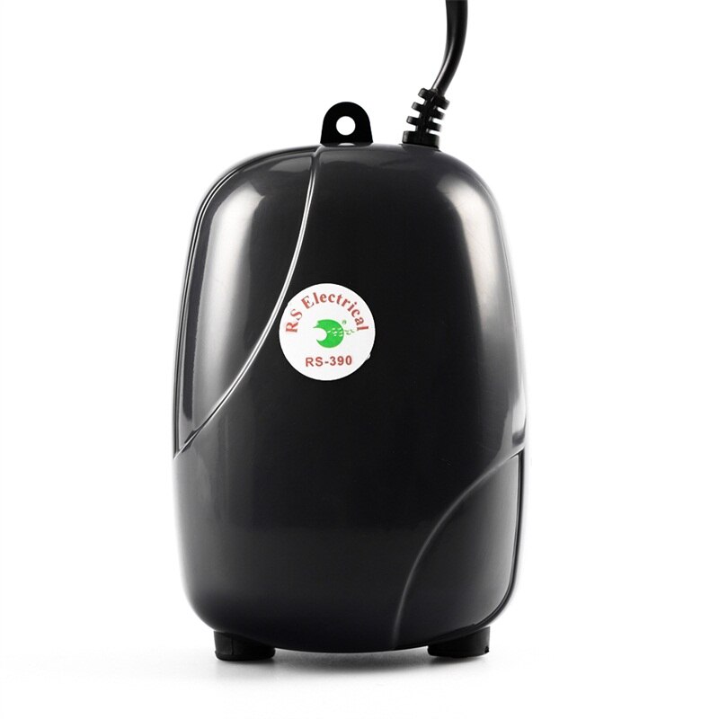 1Pc Black Praktische Mini Stille 5W Aquarium Inflatie Pomp Zuurstof Levering Luchtpomp Luchtcompressor Voor Aquarium outlet