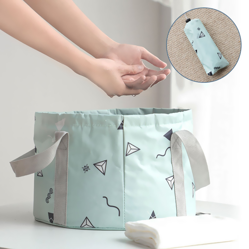 Ultralight Foldable 10L Portable Bucket Outdoor Wash Basin Folding Water Container Camping Picnic Wash Bucket