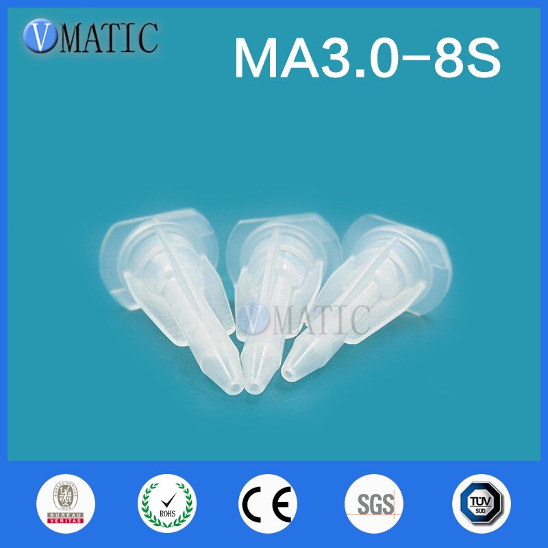 Factory Price Resin Static Mixer MA3.0-8S Mixing Nozzles For Duo Pack Epoxies 100Pcs With