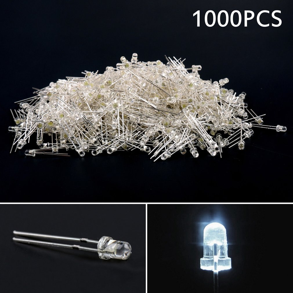 1000 Stuks 3Mm Ronde Led Light Emitting Diodes Com... – Grandado