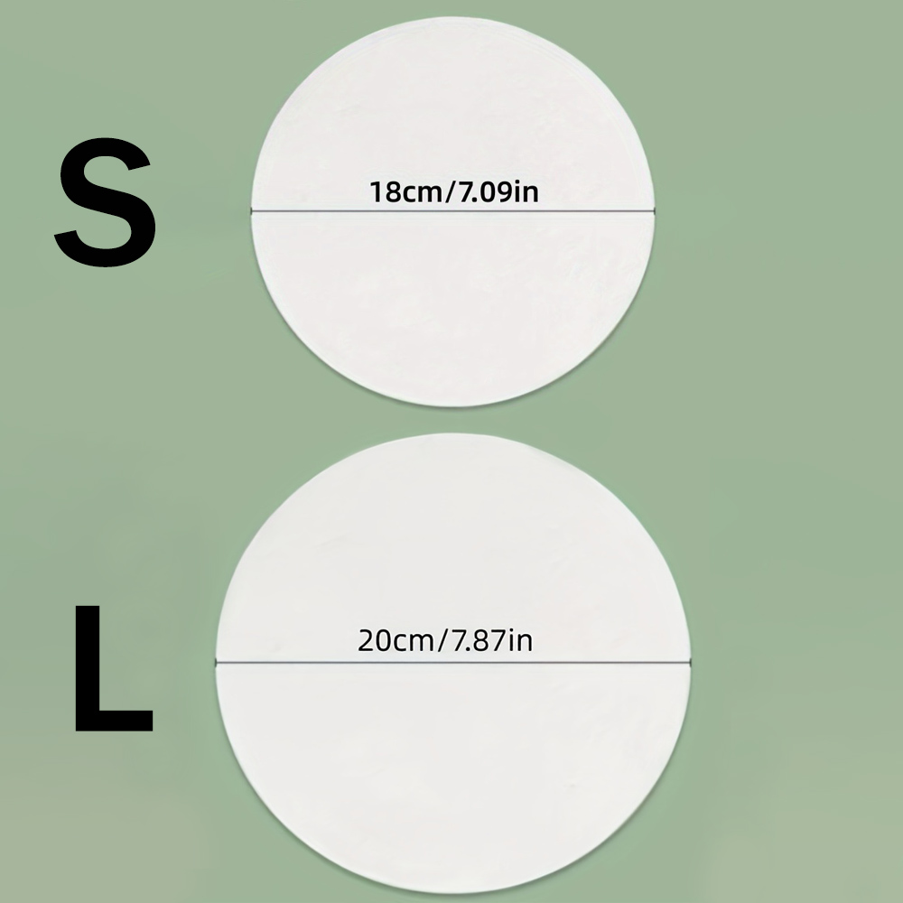 50 Stück ölabsorbierendes Papier für sterben Küche, runde Suppe, gebratener Film, Lebensmittel-Löschpapier, Öl-Schaum-Filterpapier zum Kochen von frittierten Speisen