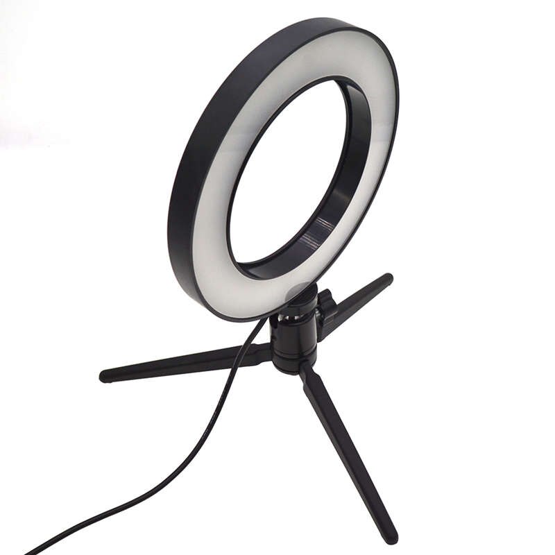 Regulable Led estudio Cámara anillo luz foto teléfono Video luz anular lámpara Selfie Stick anillo Luz de relleno para Canon