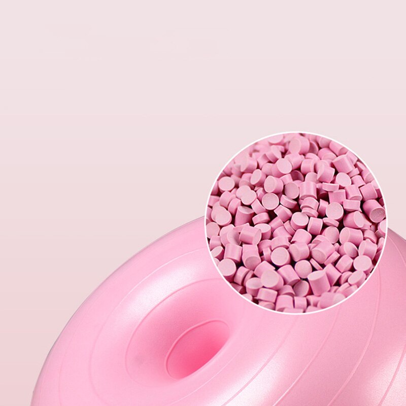 Yoga Ball with Pump Yoga Ball Donut Trainer Body Fitness Crossfit Stretching for Gym Office Home Pilates Balance Yoga Ball