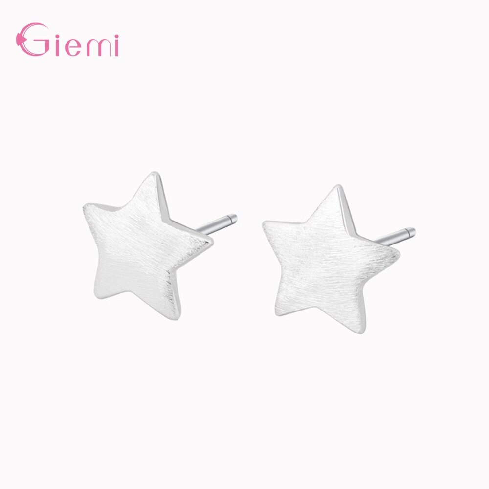 Cute Cartoon 925 Sterling Silver Orecchini Con Perno Coniglio Star Farfalla Della Piuma Gioelleria Raffinata E Alla Moda Delle Donne Della Ragazza Bambino Brithday Regalo: Star