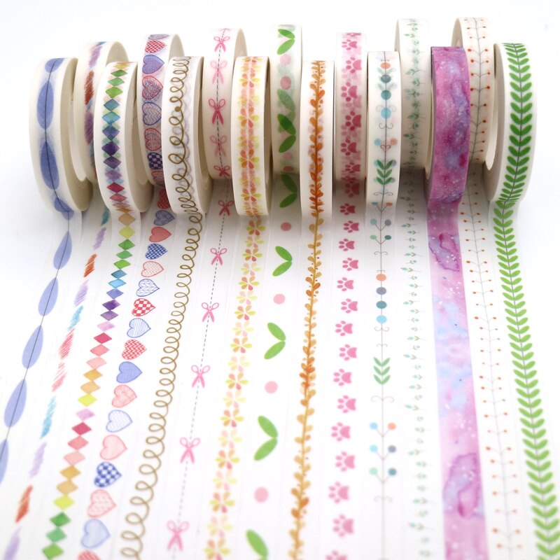 1Pcs Diy Galaxy Flower Tape Decoration Roll Diy Washi Decorative Sticky Paper Masking Tape Self Adhesive Tape Scrapbook Tape