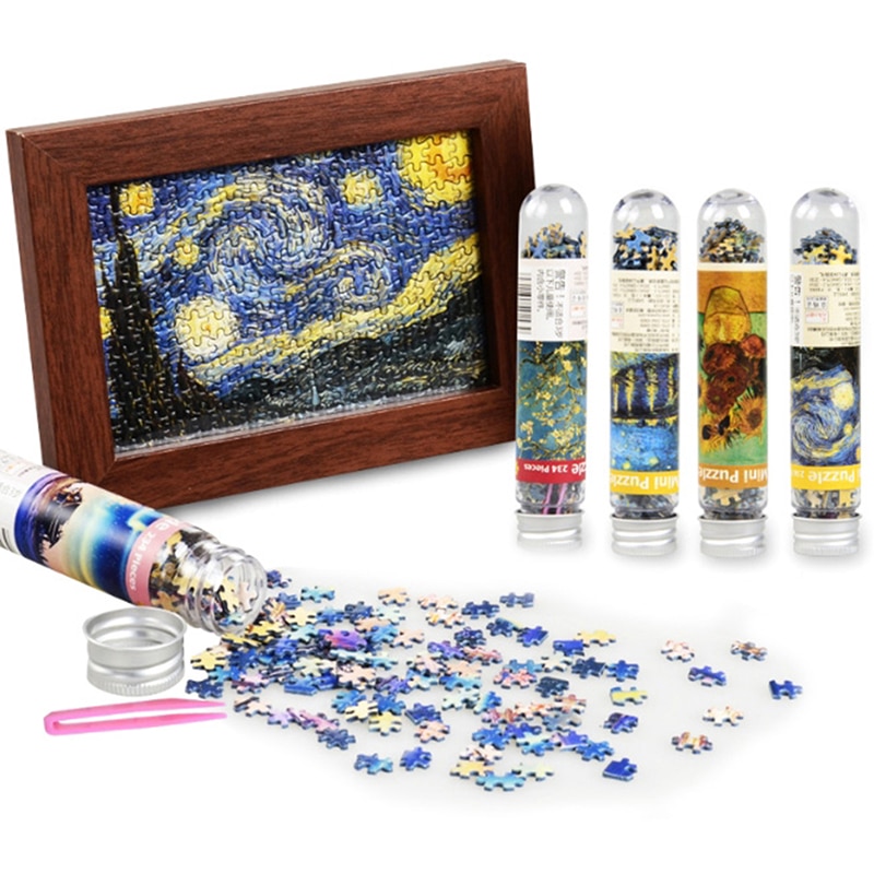 234 stück Multi-typ Landschaft Reagenzglas Verpackung Pädagogisches Spielzeug Oder Erwachsene Puzzle Spielzeug Kinder Puzzle Spiel