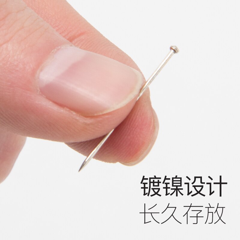 nickel-plated office standard pins metal Antirust 25mm straight pins office binding tools 50g/box