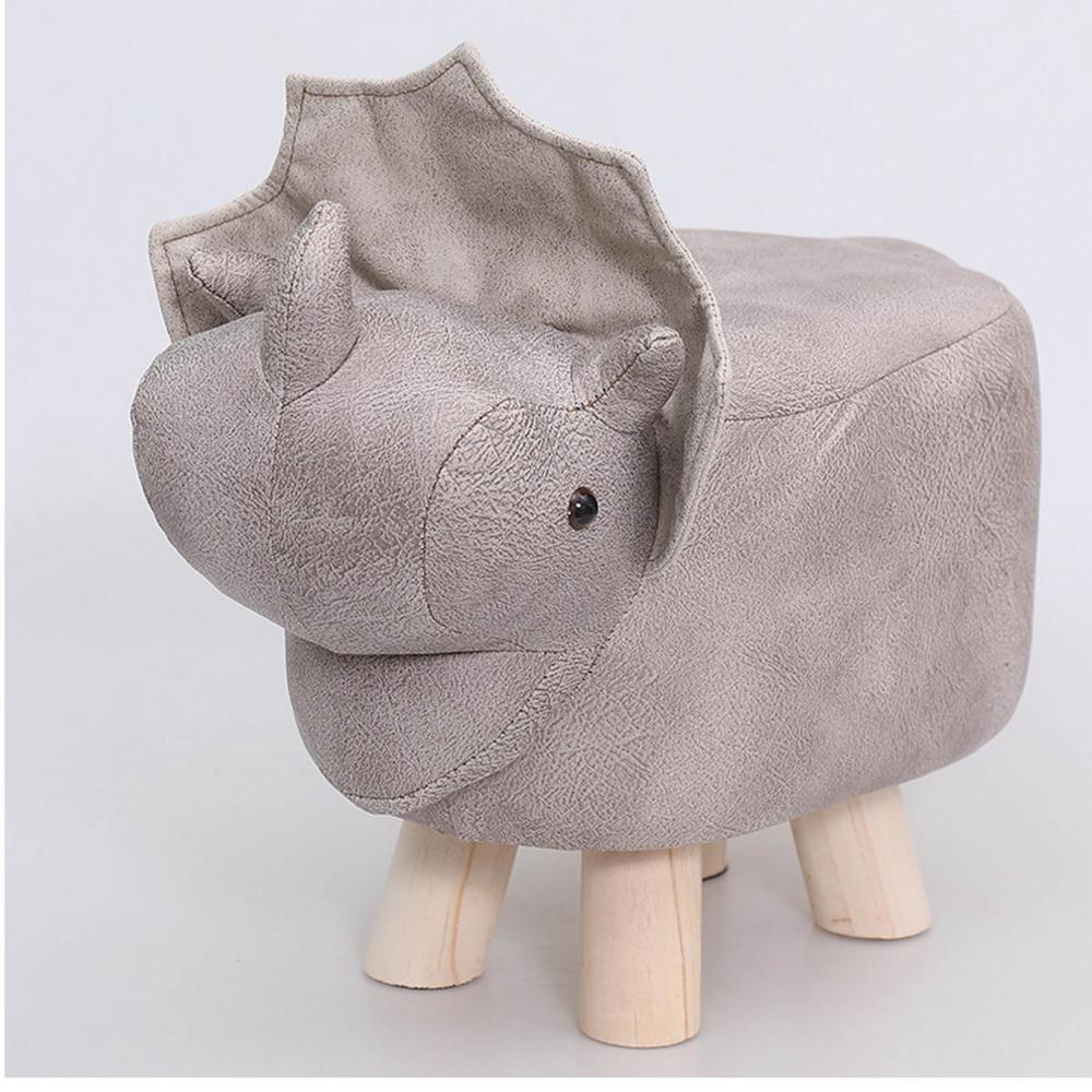 Multi Animal Vorm Poef Poef Poef Kruk Rest Gewatteerde Seat Sofa Stoel: Dinosaur - Gray