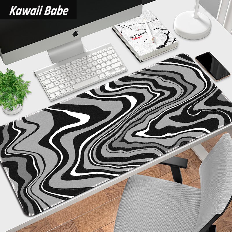 Abstract Fluid Pattern Laptop Mouse Mat Desk Pad Mouse Pad LARGE XLCreative Writing Desk Mat Deskpad Home Decor for Keyboard: K 300x800x2mm