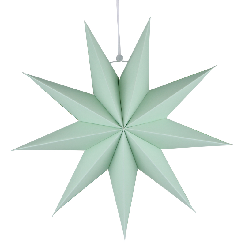 30cm de papel colgante con estrellas, manualidades de flores de papel para boda, de cumpleaños para niños, decoraciones DIY, decoración navideña para el hogar, Baby Shower: Verde claro