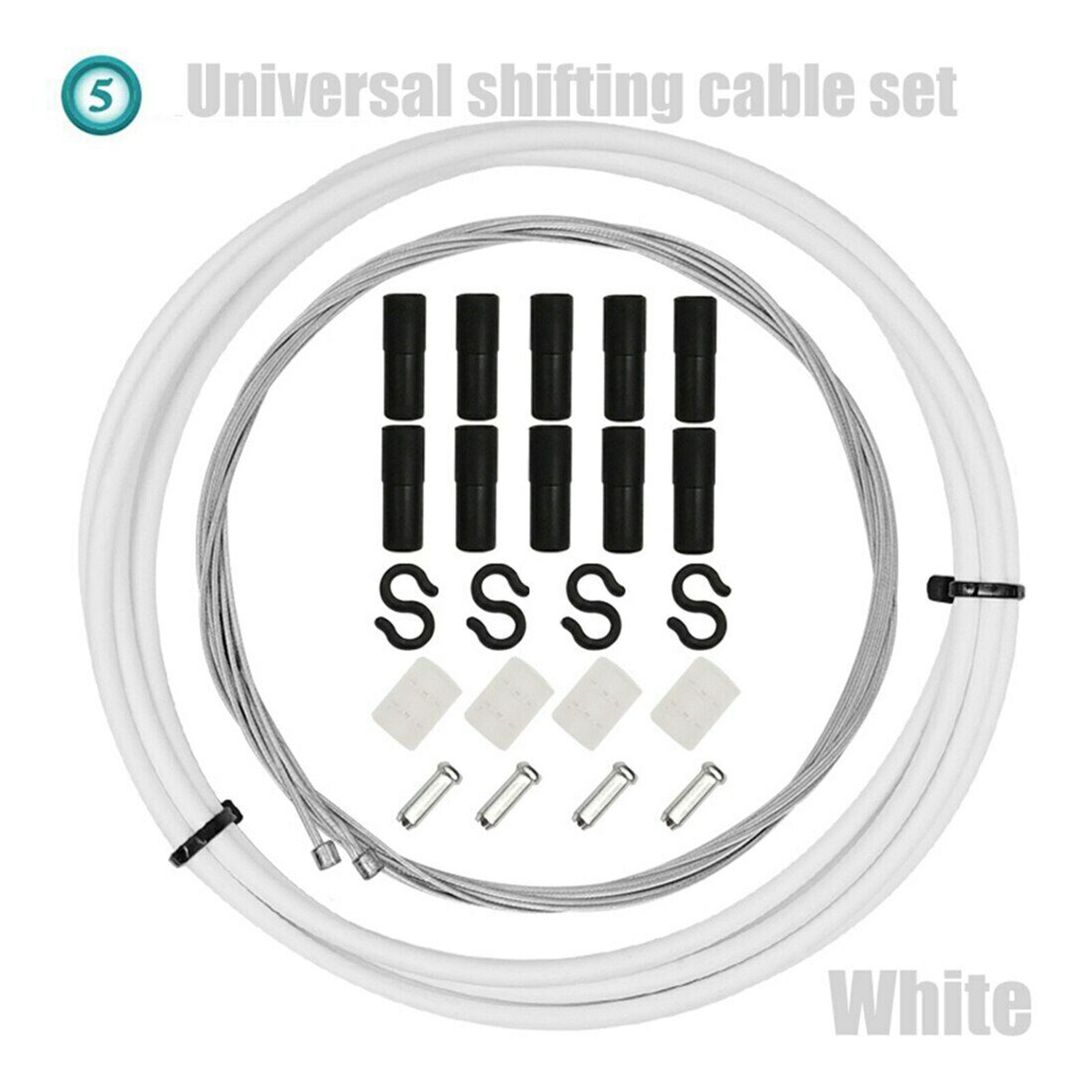 Universal Bicycle Brake & Shift Derailleur Cable (Housing & Cables) Complete Set