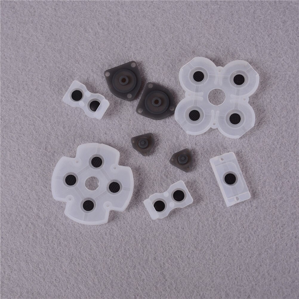 Siliconen knop pads siliconen rubber geleidende pads - voor  ps4 controller reparatie onderdelen 9 stuks/set