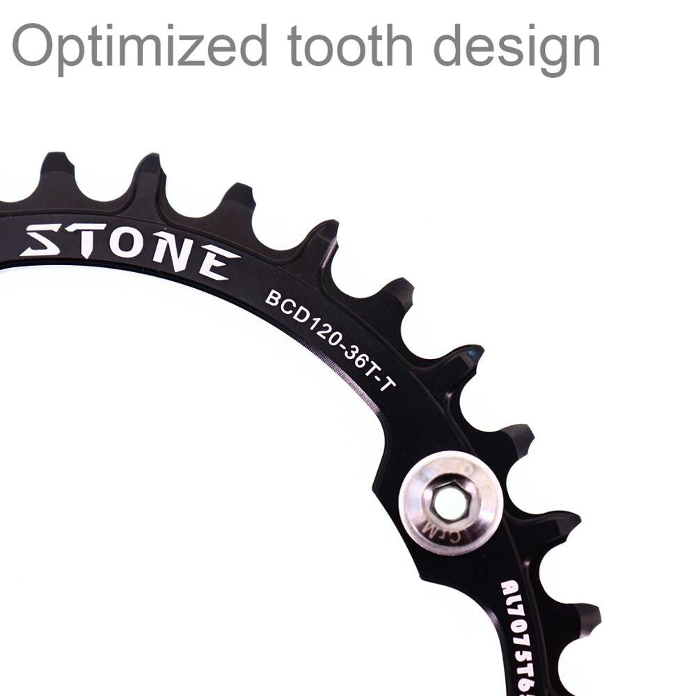 Cadena de piedra 120 BCD Oval 36t 38T 40T 44 46T 48T bicicleta de carretera MTB plato de dientes para sram XX X9