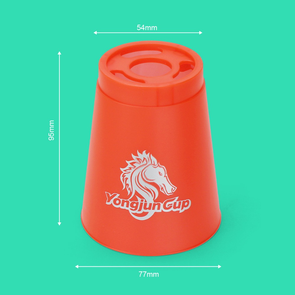 12 stks/set Cups Quick Stacks Cups Opvouwbare Cup Educatief Sport Stapelbekers Kleurrijke Plastic Sport Flying Racing Cup