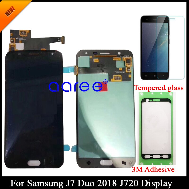 Super AMOLED LCD Display For Samsung J7 Duo J720 For Samsung J7 Duo J720 Display Touch Screen Digitizer Assembly