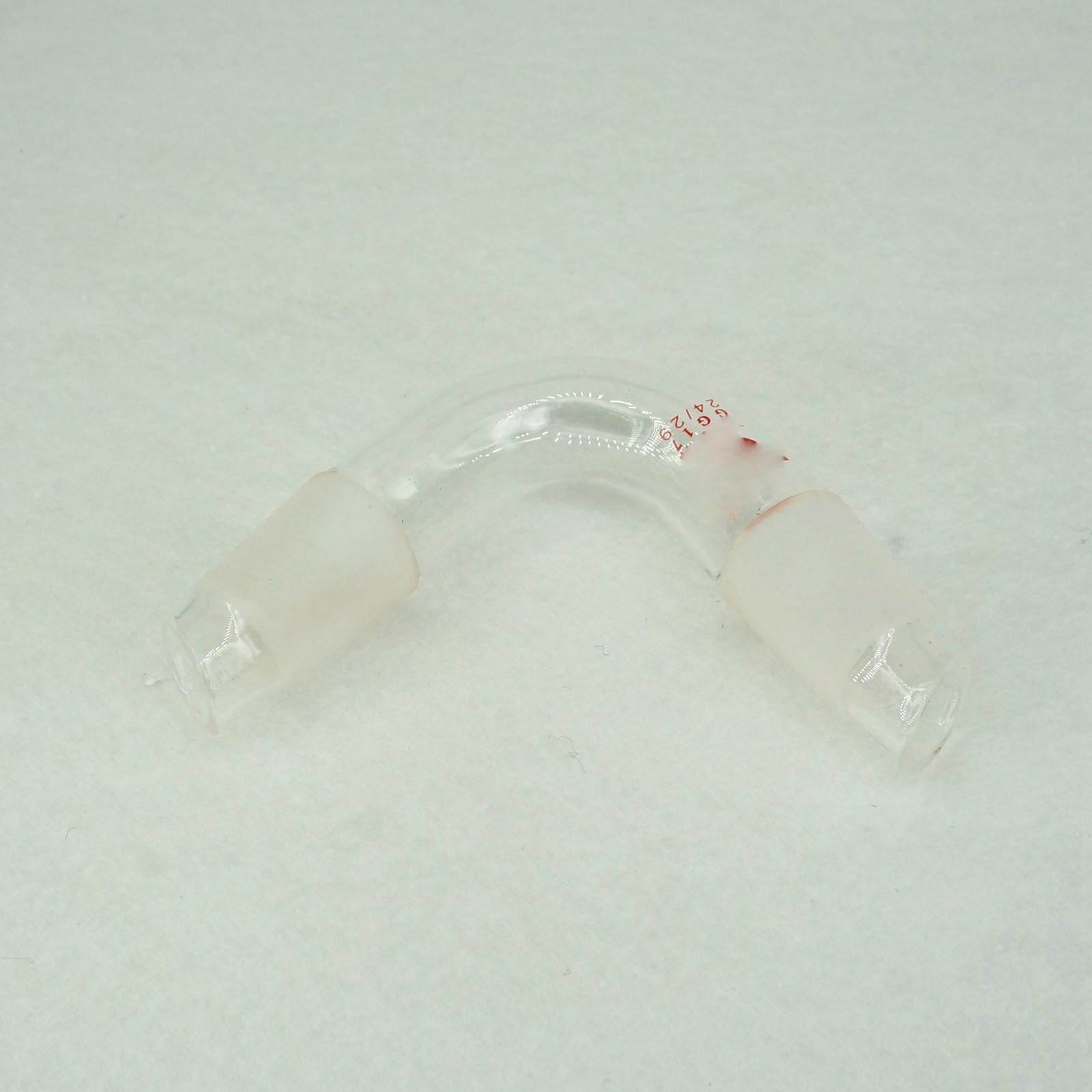 24/29 Stopper Glass Distillation Adapter Distilling Head 75 Degree Bend Labware