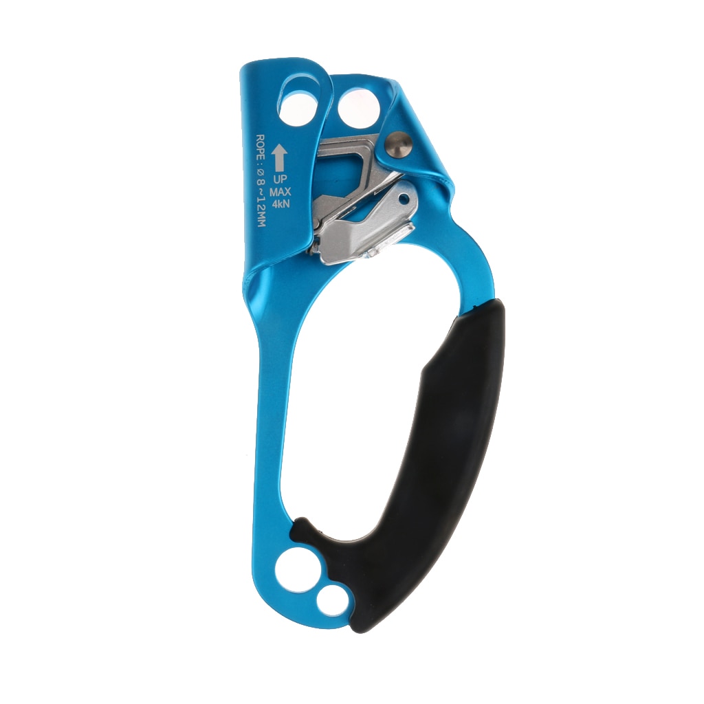 1 Pcs 4KN Hand Ascender Rock Klimmen Boom Arborist Abseilen Gear Apparatuur Touw Klem Voor Bergbeklimmen Speleologie 8-12mm Touw