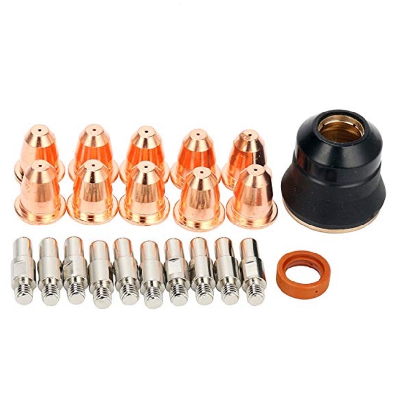 Electrodo de Plasma PR0110 Tip 0,8 PD0116-08 Copa protectora PC0116 difusor PE0106 consumibles para antorcha Trafimet S45