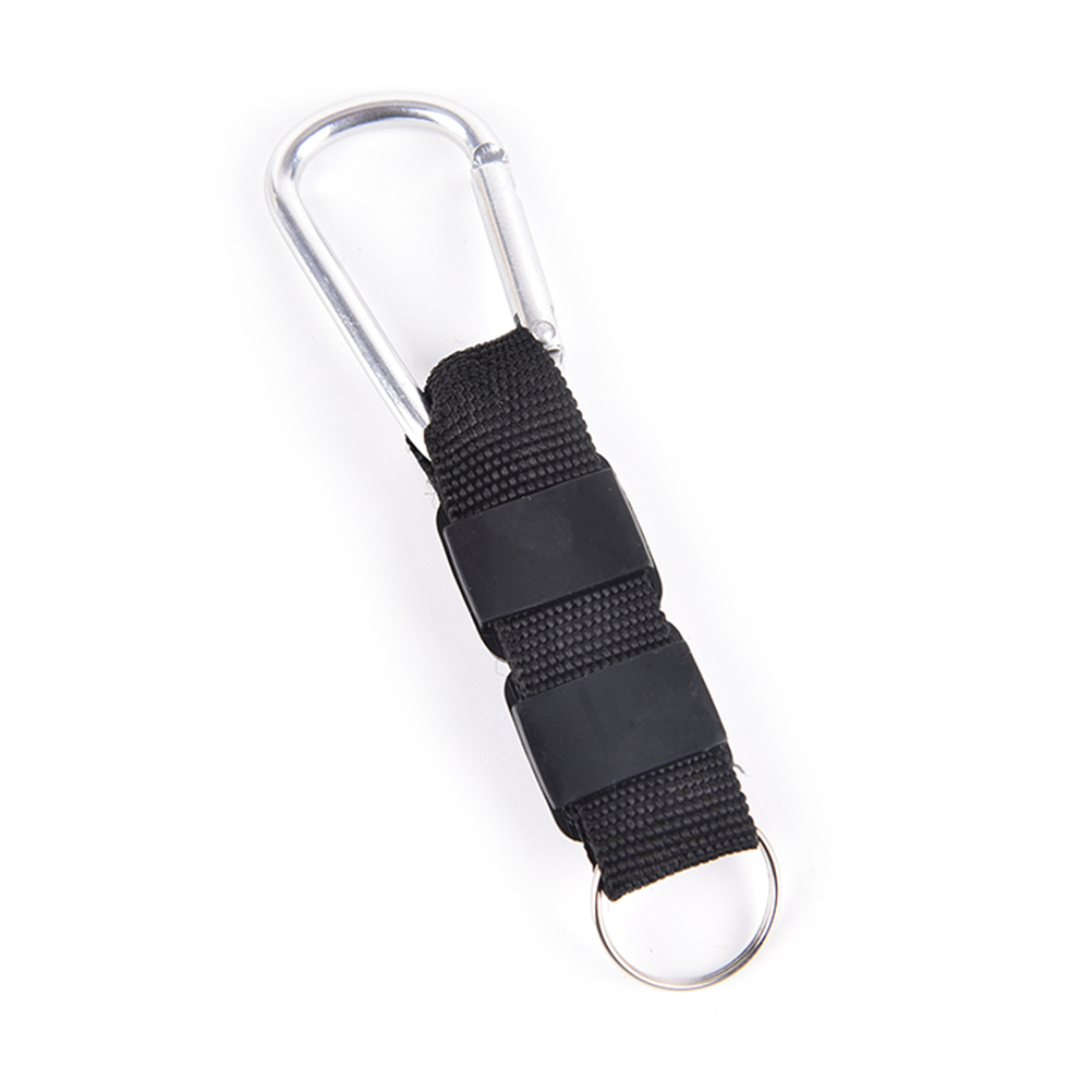 3 in 1 camping klatring tur mini karabinkrok m/ nøkkelring kompass termometer oppheng nøkkelring svart