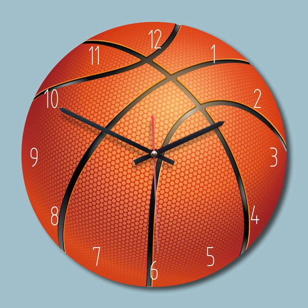 3d veggklokke tre basketball fotball golf fotball form sportsfans takrenne bursdag låve soverom 28cm/11 tommer