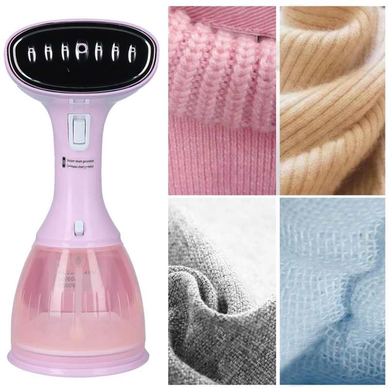 Clothe Steamer 1500W Garment Steamer 280ml Hand Held Iron Steam Machine Pink EU 220 240V Steam Iron for Clothes