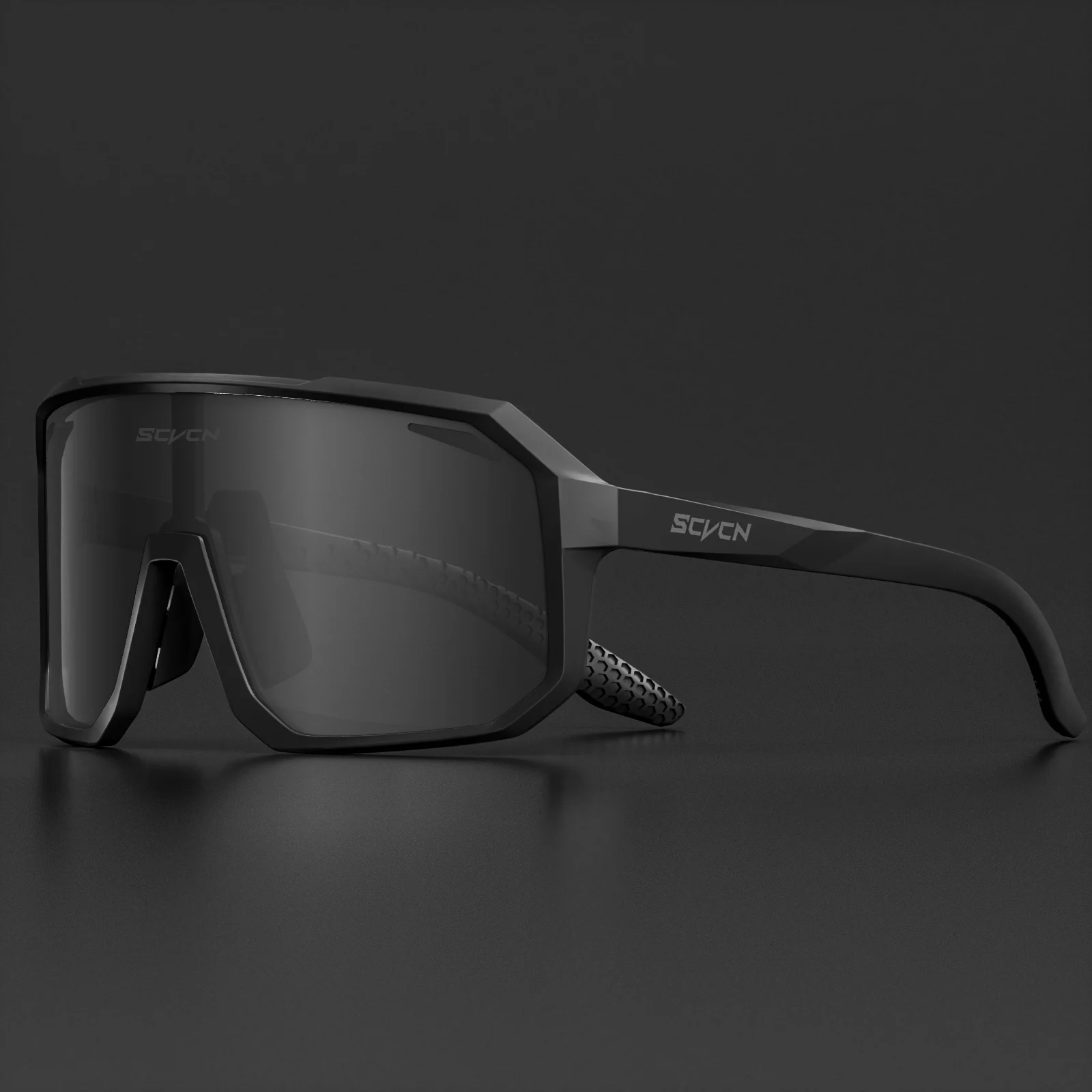 SCVCN-gafas fotocromáticas deportivas para hombre y mujer, lentes de sol para ciclismo con protección UV400, para exteriores, para ciclismo de montaña y senderismo: Naranja