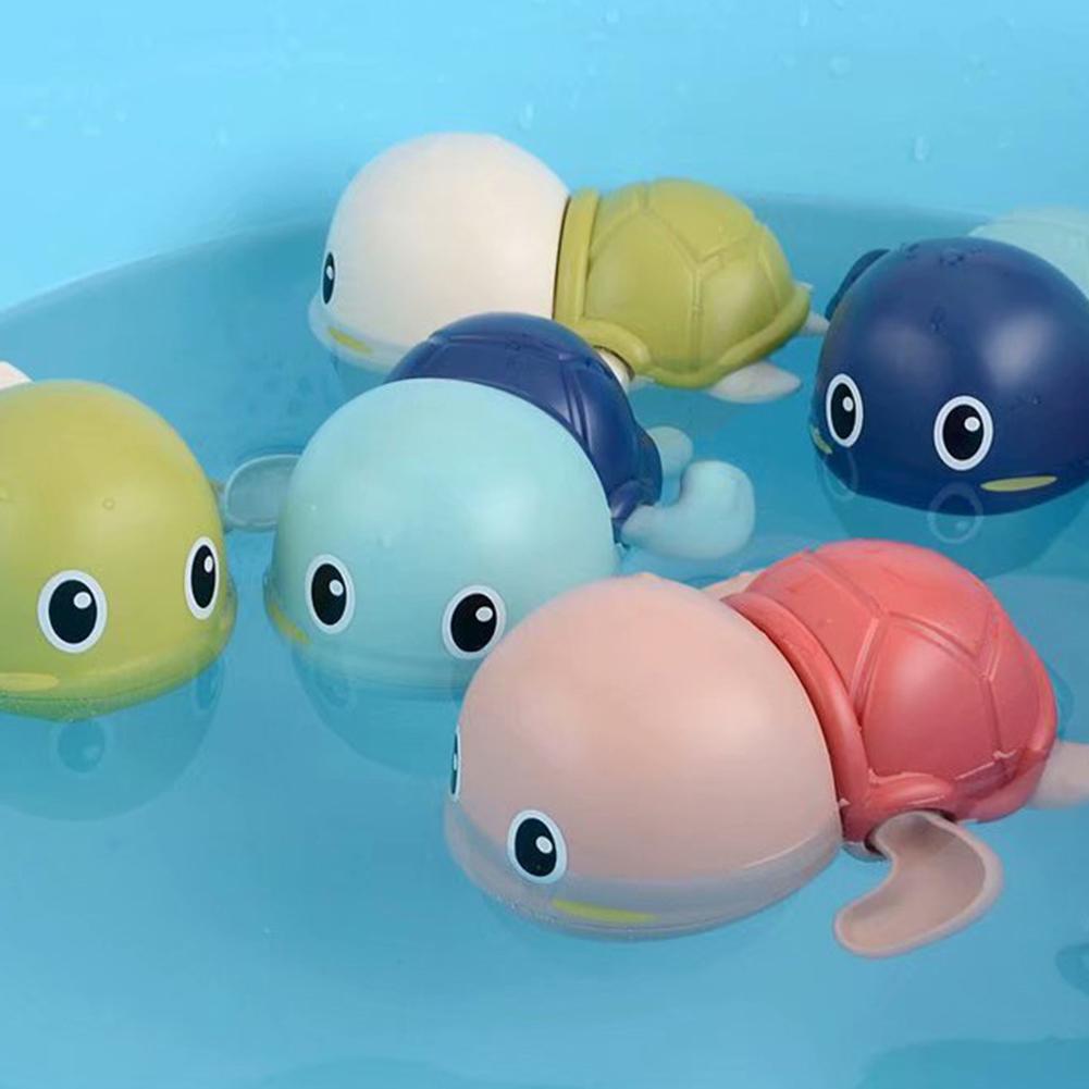 Grappige Mini Schildpad Zwemmen Wind Up Clockwork Kinderen Bad Educatief Speelgoed Zwembad Accessoires