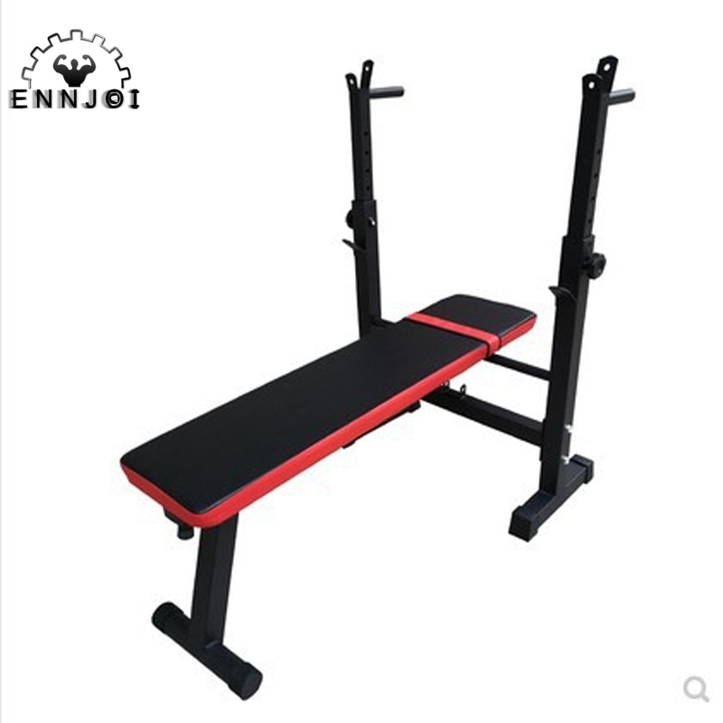 Mini vægtbænk til vægttræning belastning 200kg bærende bænkpress holdbar indendørs træningsbænk sit-up board gym