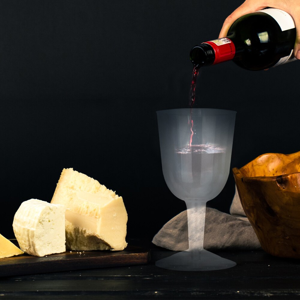 Vasos de plástico transparentes desechables para zumo tazas para cóctel vino suministros para fiestas vasos decoración para boda cumpleaños