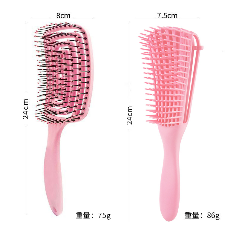 Detangling Hair Hrush Hair Comb Set Detangler Hairbrush for Curly Hair Barber Accessories Hair Care Styling Tools